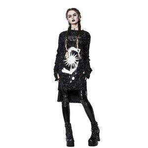 Rogue and Wolf Starlight Constellations Witch Gothic Long Sleeve T Shirt XXL